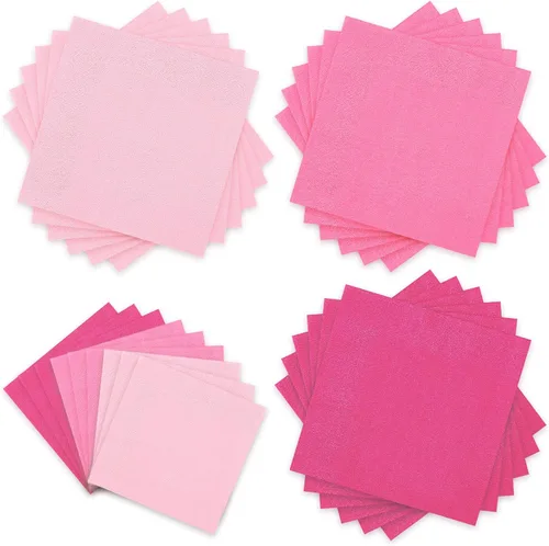 Vista 9 de Whaline Paquete de 150 Servilletas de Papel Azules de 6.5 x 6.5 Pulgadas, 3 Colores, Servilletas de Almuerzo con Temática Azul, Servilletas de Papel