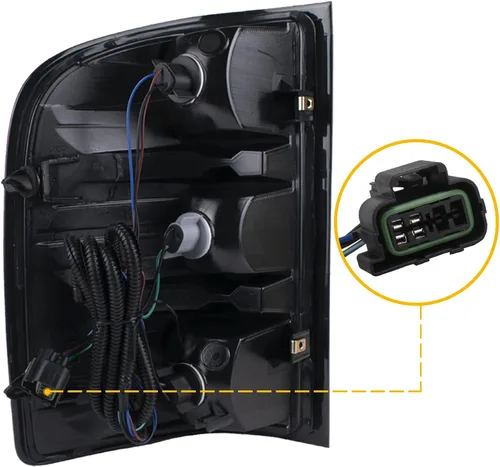 Vista 3 de Boine Luz trasera compatible con Chevy Silverado 1500 2500HD 3500HD 2007 2008 2009 2010 2011 2012 2013 2014 lado del conductor y pasajero, bombilla