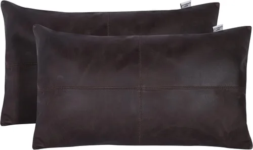 Vista 27 de Funda de almohada rectangular de piel de cordero – Funda de cojín para sofá – Fundas decorativas para sala de estar y dormitorio, caja negra