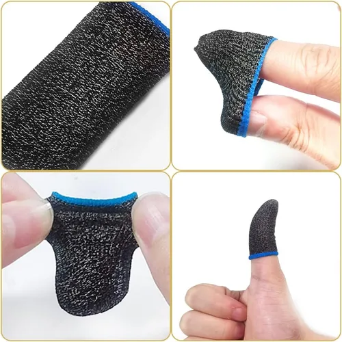 Vista 5 de maxin 40 fundas para dedos para videojuegos, protector de pulgar para jugadores/PUBG, reglas de supervivencia, Knives Out Mobile Game Controller