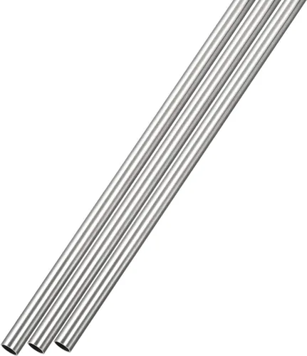 Vista 6 de METALLIXITY Tubo de acero inoxidable 316 (0.079 in de diámetro x 0.012 in de pared T x 9.843 in de largo), 3 piezas, tubo recto - para muebles