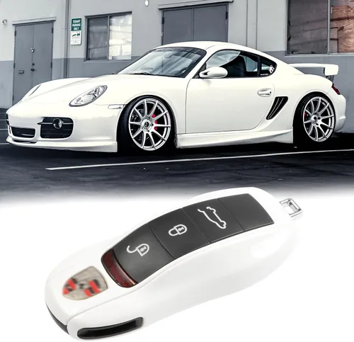Vista 4 de Jaronx Funda compatible con llavero Porsche para Cayenne Panamera Macan 911