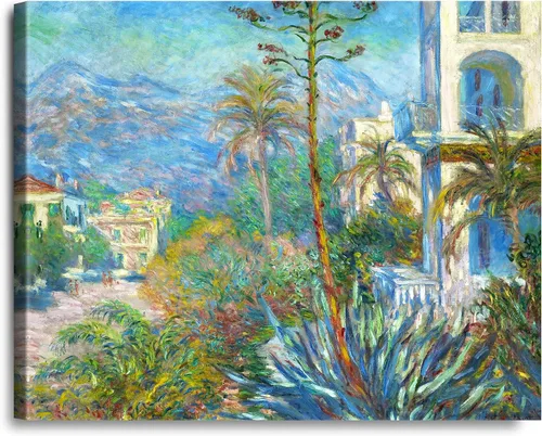 Vista 156 de A&T ARTWORK Antibes Seen from The Salis Gardens de Claude Monet Las Obras de Arte Clásico Mundial Reproducciones, Impresiones de Arte en Lienzo