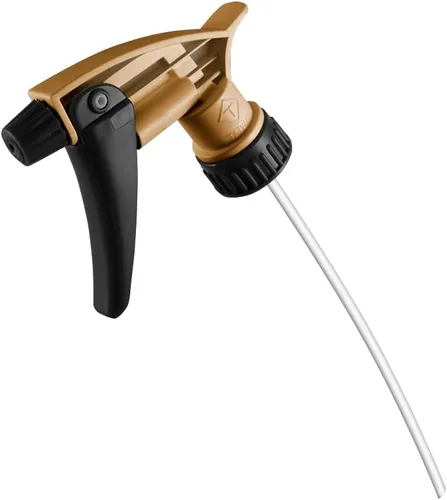Vista 2 de Nanoskin Paquete de 6 rociadores de gatillo resistentes a los ácidos, color dorado, tubo de inmersión de 9 1/4 pulgadas, alto rendimiento, diseño
