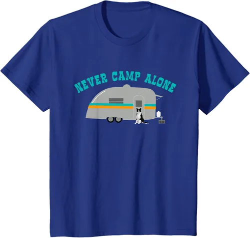 Vista 12 de Border Collie Gifts - Camiseta divertida de viaje para caravana, Azul / Patchwork, S