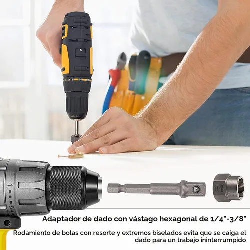 Vista 4 de XEWEA - Extractor de enchufe de tornillo y perno de 26 piezas con juego de brocas izquierda