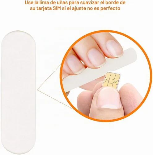 Vista 5 de Kit adaptador de tarjeta SIM 6 en 1 (Micro, Nano y Standard Sim) Compatible con todos los iPhones (15, 14, 13, X, Pro y todas las series de iPhone)