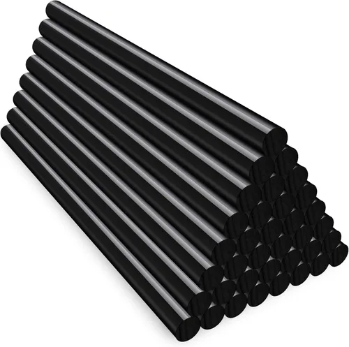 Vista 10 de ENPOINT Barras de pegamento caliente negras mini, 0.276 x 7.874 in de largo para manualidades, paquete de 36 barras de pegamento adhesivas de tela