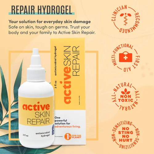 Vista 2 de Reparación activa de la piel Primeros auxilios Hidrogel curativo para la piel - Ungüento reparador natural y no tóxico con ácido hipocloroso
