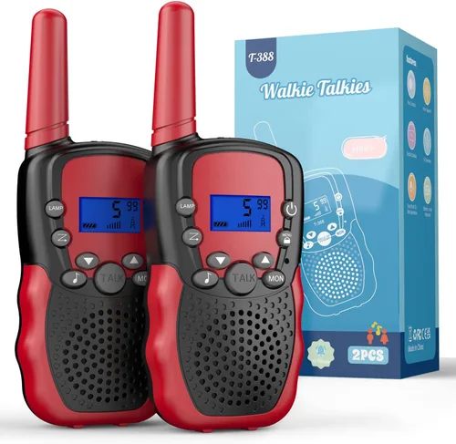 Vista 11 de Selieve Juguetes para niños y niñas de 3 a 12 años, Walkie Talkies para niños de 22 canales, juguete de radio de 2 vías con linterna LCD