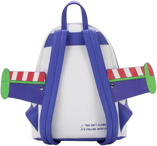 Vista 6 de Loungefly Disney Pixar Toy Story Buzz Lightyear - Bolso de hombro con doble correa para mujer, mini mochila, Multi, Mini, Mini mochila