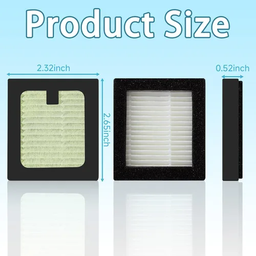 Vista 3 de Paquete de 4 filtros HEPA avanzados de repuesto para biberones Brezza Baby Brezza y Baby Brezza - Filtro HEPA de alta eficiencia, reemplazo
