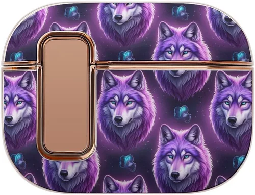 Vista 15 de Funda de plástico compatible con Airpods Pro 2, hongos de puntos rojos, piel protectora con bloqueo
