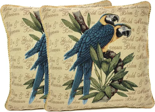 Vista 24 de Tache Home Fashion Funda de almohada 16 x 16 Down The Chimney