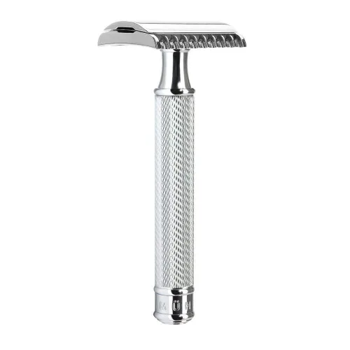 Vista 8 de MÜHLE TRADICIONAL R41 - Maquinilla de afeitar de seguridad de doble filo (peine abierto) para hombres, perfecta para uso diario, calidad