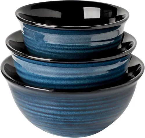 Vista 11 de HASENSE - Cuencos de sopa de cerámica y cuencos de cereal, juego de 6 cuencos de 20 onzas para cocina, juego de cuencos apilables para ramen