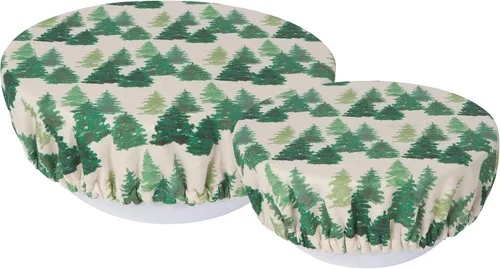 Vista 16 de Now Designs Adeline Save It - Juego de 2 fundas reutilizables de algodón para tazones de 7.5 y 9.25 pulgadas