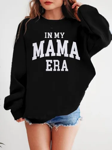Vista 2 de Sudadera de club de madres sobreestimuladas para mujer sudaderas con cuello redondo para mamá, camisetas de gran
