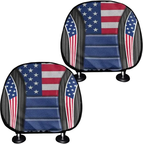 Vista 28 de Funda universal para reposacabezas de auto con estampado de vaca azteca, girasol, 2 piezas, funda universal para reposacabezas de asiento