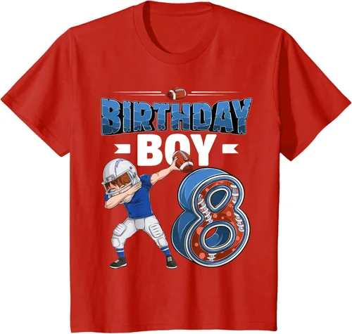 Vista 3 de Dabbing Boy - Camiseta de 8 años de fútbol americano americano, Negro, S