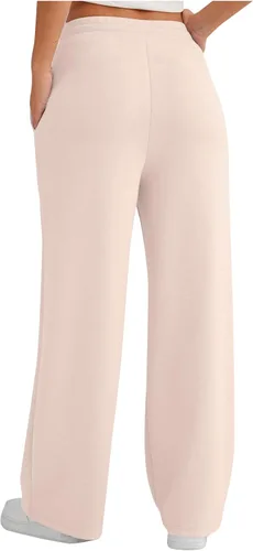 Vista 7 de Gumipy AirEssentials - Pantalones deportivos de pierna ancha para mujer, pantalones de pierna ancha para otoño, holgados, acampanados, cintura alta