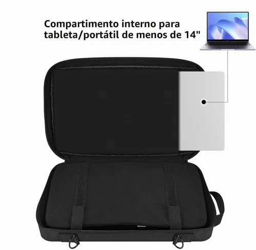 Vista 3 de DJ Control - Funda de viaje para AlphaTheta DDJ-FLX2 y accesorios Mochila portátil para bolso de hombro para Hercules Inpulse 200 MK2/Inpulse 200