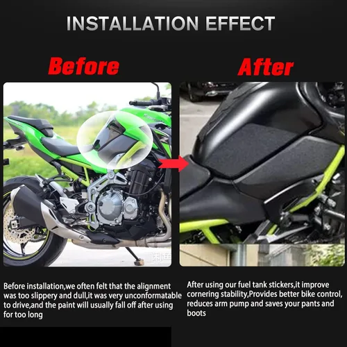 Vista 4 de Protector de tanque de gasolina para motocicleta, calcomanía para almohadilla de tanque, tapa de combustible, compatible con accesorios Z900 Z 900