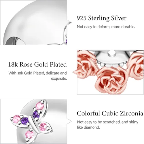 Vista 6 de GNOCE Skull Charms for Bracelet 925 Sterling Silver Halloween Charms for Women Girls Wife Daughter Christmas Gift