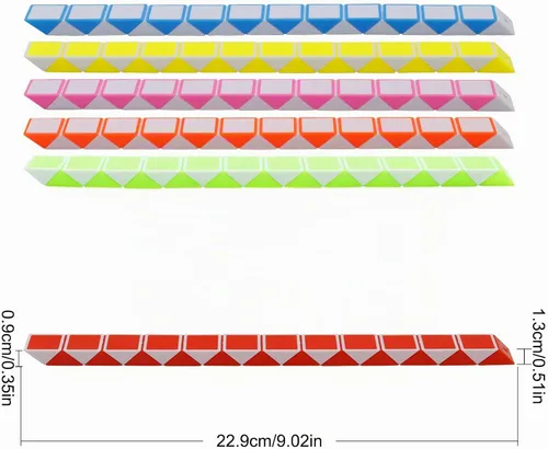 Vista 3 de Paquete de 12 cubos de 24 bloques de mini cubo de serpiente, cubos de rompecabezas mágicos de velocidad para niños, rellenos de bolsas de fiesta