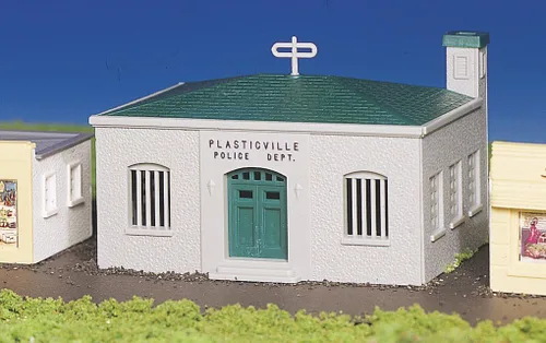 Vista 3 de Bachmann Trenes - PLASTICVILLE U.S.A. EDIFICIOS – KITS CLÁSICOS - ESTACIÓN DE POLICÍA - Escala HO