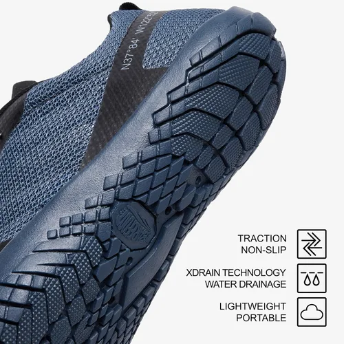 Vista 2 de ALEADER Mens Hike Footwear Barefoot Wide Toe Box Minimalist Shoes Zero Drop Trail Running Shoes for Cross Country Running Workout Gym