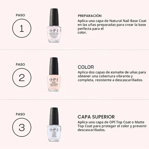 Vista 5 de OPI Nail Lacquer Nail Polish Opaque Bright Red Shimmer Chip Resistant Nail Polish Fast Drying, Streak Free
