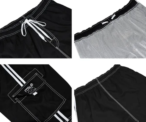 Vista 5 de Pantalones cortos de playa para hombre, de secado rápido, con forro de malla de Nonwe