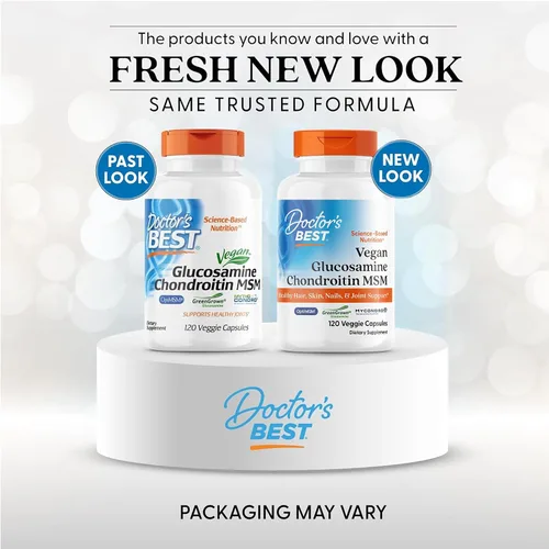 Vista 2 de Doctor's Best Vegana glucosamina condroitina MSM – Suplemento de apoyo a la salud de las articulaciones para mujeres y hombres, apoyo nutricional