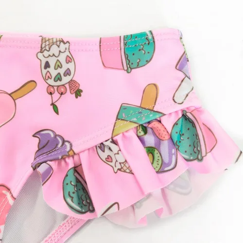 Vista 5 de CHILDRENSTAR Trajes de baño de dos piezas para niñas, traje de baño de playa y piscina