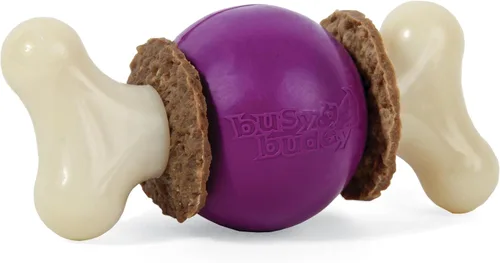 Vista 12 de PetSafe Busy Buddy Bristle Bone - Hueso de Cerdas - Juguete Duradero para Masticar para Perros con Cerdas y Protuberancias de Goma para la Salud