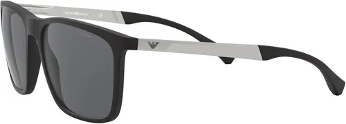 Vista 3 de Emporio Armani Gafas de sol redondas de moda para hombre
