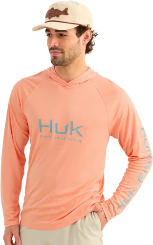 Vista 16 de HUK - Sudadera con capucha de manga larga ventilada para hombre, camiseta de pesca con capucha Academia Naval