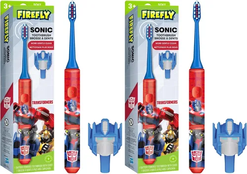 Vista 11 de FIREFLY Cepillo de dientes sónico Transformers con cubierta 3D, suave, a partir de 3 años