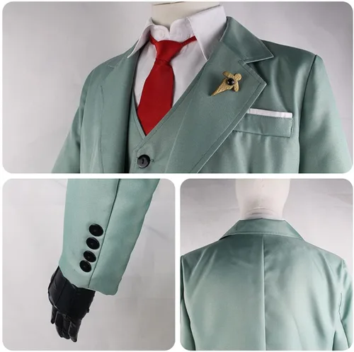 Vista 4 de Hxbutwdh Disfraz de anime Loid Forger para cosplay uniforme completo