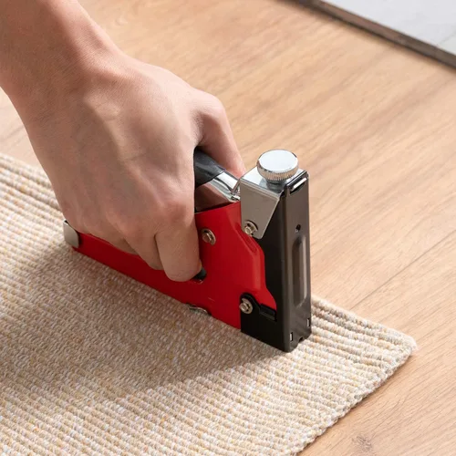 Vista 7 de PHITRIC - Pistola de grapas para tapicería resistente, 4 en 1, con 1200 grapas, grapadoras de acabado de potencia, grapadora manual con ajuste