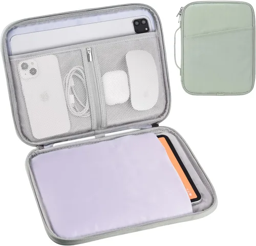Vista 16 de Funda de transporte para iPad de 9 a 11 pulgadas, bolsa acolchada para tableta de viaje para iPad Pro de 11 pulgadas (M4), iPad 10.9