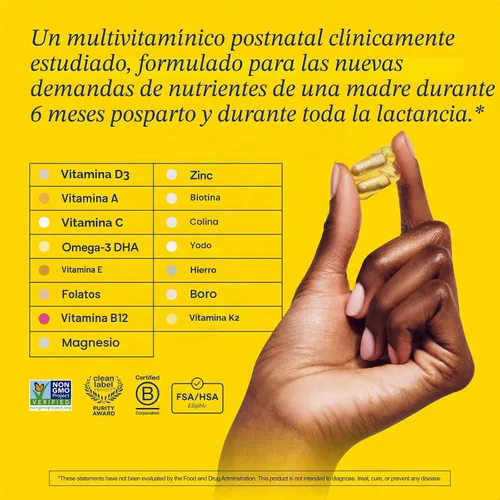 Vista 2 de Ritual Multivitamínico posnatal para mujeres - 60 cápsulas - 30 porciones