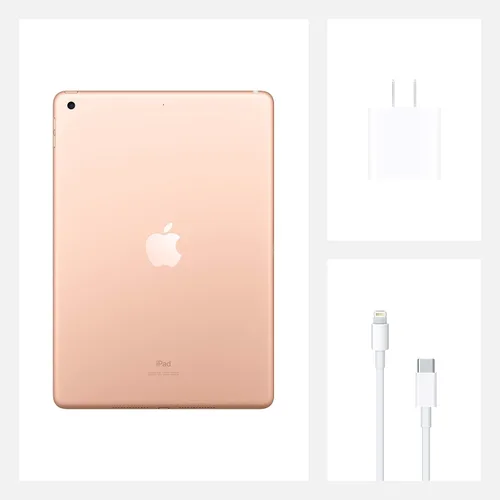 Vista 8 de Apple iPad (10.2 pulgadas, Wi-Fi, 32 GB) - Oro (último modelo, 8.ª generación) (Renovado)