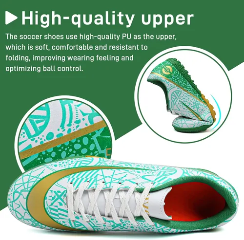 Vista 2 de Tacos de fútbol para hombre y mujer, zapatos de fútbol para interiores y exteriores AGTF