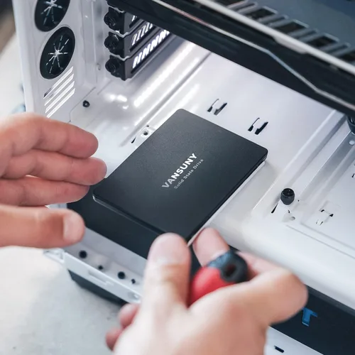 Vista 7 de Vansuny - Disco duro SSD interno de estado sólido SATA III de 128 GB 2.5” Unidad interna avanzada de NAND 3D Flash de hasta 450 MB/s para PC