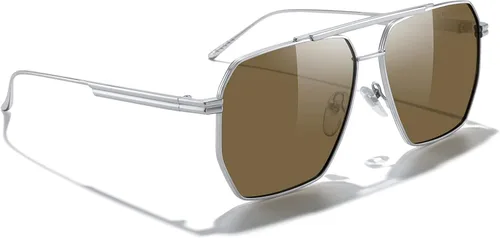 Vista 5 de MERRY'S Gafas de sol cuadradas polarizadas de gran tamaño para mujeres y hombres, sombras retro vintage UV400 clásicas de metal grandes