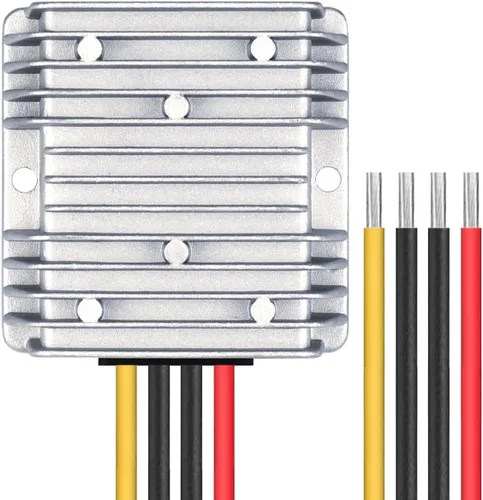 Vista 3 de DC 8V-40V a 13.8V 10A Convertidor automático Buck Boost Regulador reductor de voltaje, convertidor impermeable regulado DC fuente de alimentación