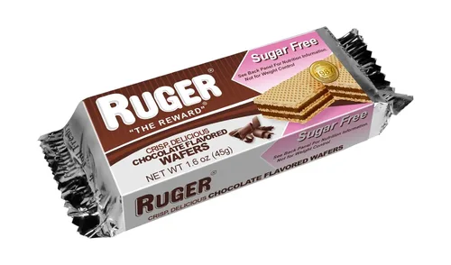 Vista 11 de RUGER Obleas de chocolate sin azúcar, 1.6 onzas (paquete de 12)