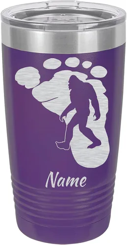 Vista 6 de 20oz Travel Tumbler Mug, Bigfoot, Sasquatch, Personalized Engraving Included